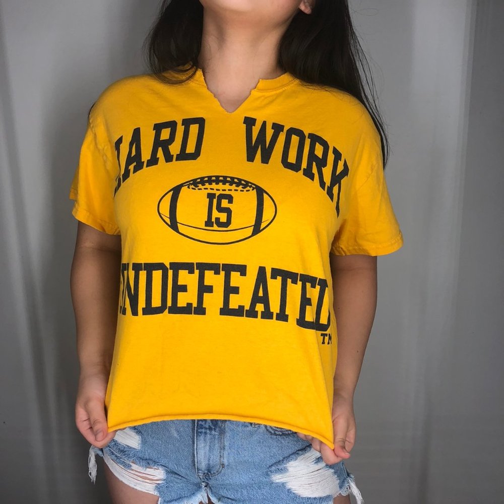 UMichigan Football Cropped T-shirt